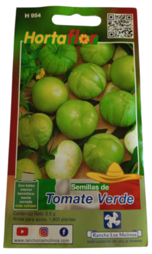 Semillas de Tomate Verde HORTAFLOR – cultivo rápido para preparar salsas verdes tradicionales en casa