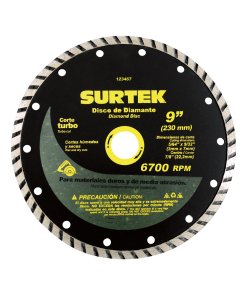 Disco de diamante segmentado, 4-1/2" Surtek