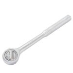 Matraca reversible para dado cuadro de 3/8", cabeza redonda, mango moleteado Foy