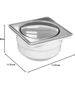 Fleximatic Coladera Universal Cuadrada Push, 2248, Acero Inoxidable