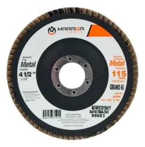 Disco Flap Laminado De Zirconio 4-1/2 X 7/8 G60 Maraga Blanco
