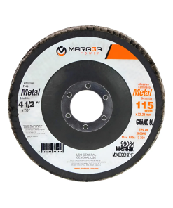 Disco Flap Laminado De Zirconio 4-1/2 X 7/8 G80 Maraga Blanco