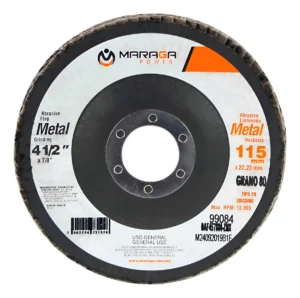 Disco Flap Laminado De Zirconio 4-1/2 X 7/8 G80 Maraga Blanco