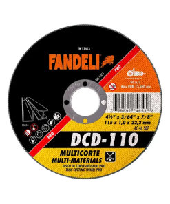 Disco Fandeli 74651 Corte Delgado Multicolor Pro 4 1/2pulg