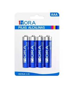 4 Pilas Baterías Alcalinas  1HORA AAA