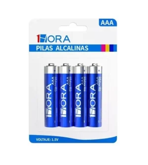 4 Pilas Baterías Alcalinas  1HORA AAA
