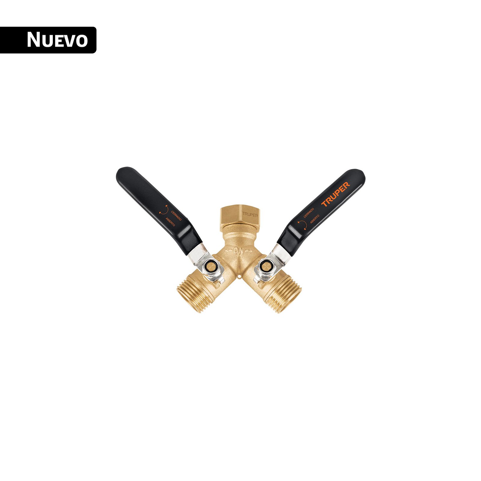 Conector 'Y' 3/4' cuerpo robusto con tuerca móvil p/manguera