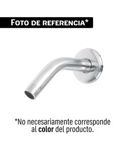 Brazo y chapetón para regadera, blíster, cromo, FOSET BASIC