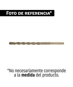 Broca para concreto de 1/4 x 12' en blíster, TRUPER