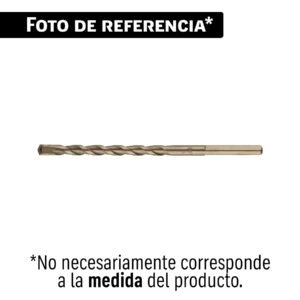 Broca para concreto de 1/4 x 12' en blíster, TRUPER