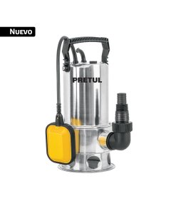 Bomba sumergible acero inoxidable, agua sucia, 1HP, PRETUL