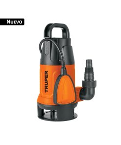 Bomba sumergible plástica, 3/4 HP para agua sucia, TRUPER