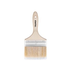 Brocha cerdas sintéticas 5' corte recto, mango de madera