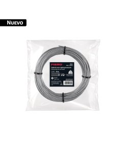 Cable rígido 1/16' x 10 m, acero galvanizado, FIERO
