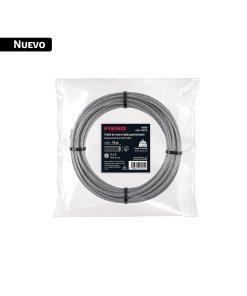 Cable rígido 1/8' x 10 m, acero galvanizado, FIERO