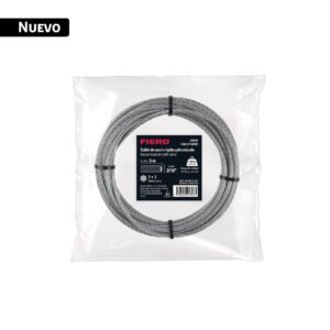 Cable rígido 3/16' x 5 m, acero galvanizado, FIERO