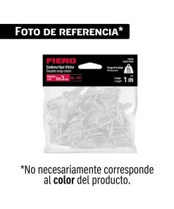 Bolsa con 1 metro de cadena tipo victor de 3 mm, FIERO