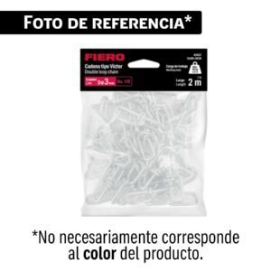 Bolsa con 2 metros de cadena tipo victor de 3 mm, FIERO