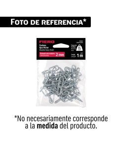 Bolsa con 3 metros de cadena tipo victor de 3 mm, FIERO