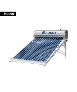 Calentador solar, 15 tubos, 175L, 5 personas, FOSET BASIC