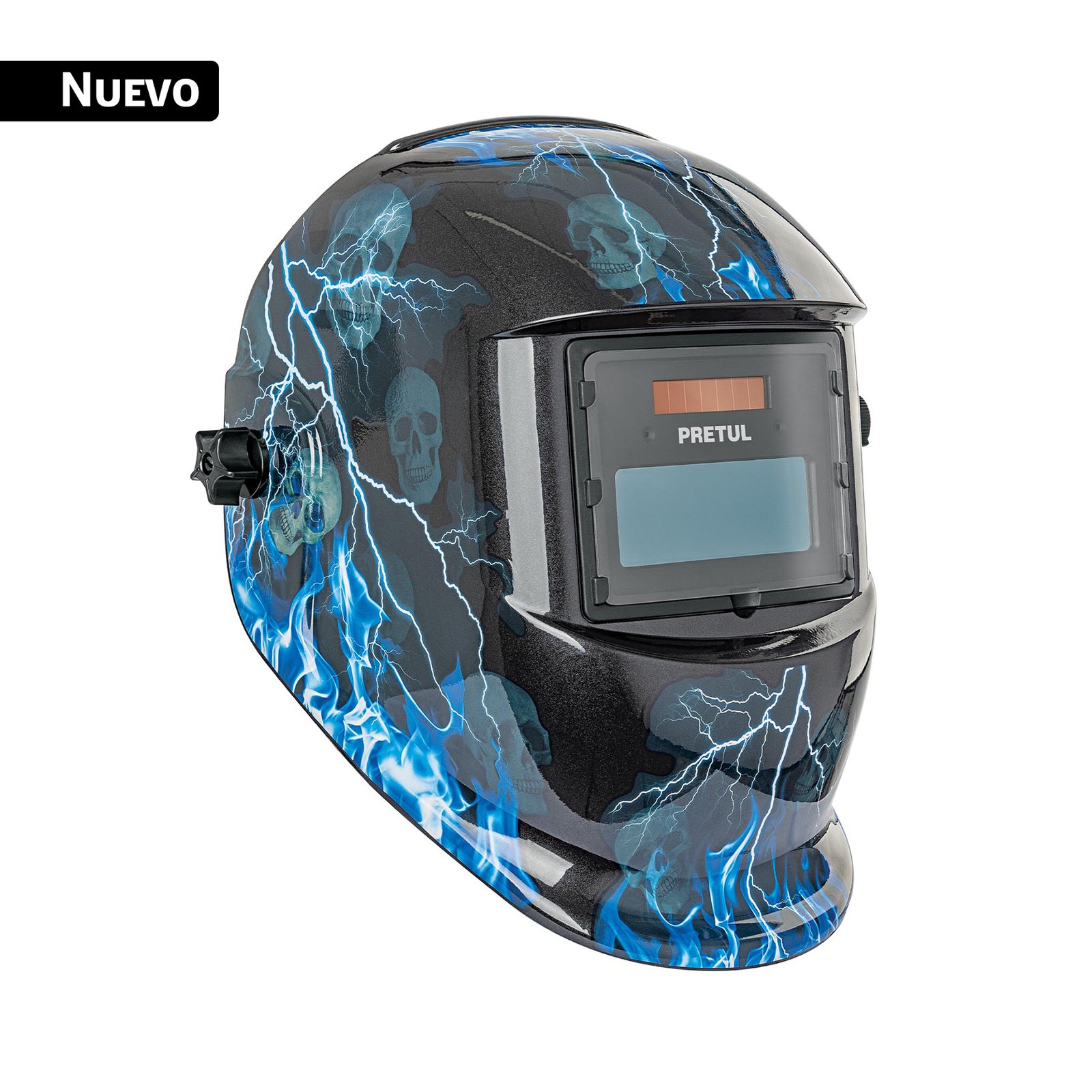 CAREL-11RP.jpg Careta electrónica para soldar sombra 9-13, rayos, PRETUL - Imagen 1