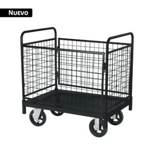 Carro de plataforma con canastilla, 400 kg, PRETUL