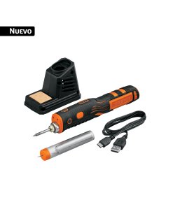 Kit soldadura electrónica con cautín 8W, inalámbrico, TRUPER