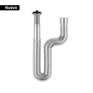 Céspol flexible de ABS con contra, cromado,para lavabo, FOSE