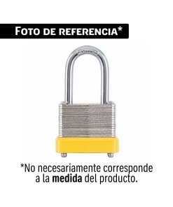Candado laminado, 30 mm, gancho largo, blíster, HERMEX BASIC