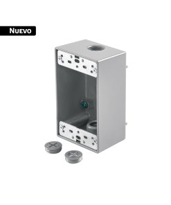Condulet rectangular 1/2' tipo FS de 3 salidas, VOLTECK