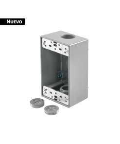 Condulet rectangular 3/4' tipo FS de 3 salidas, VOLTECK