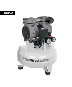 Compresor de aire, silencioso, grado médico,25L, 1HP, TRUPER
