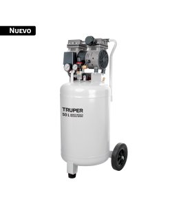 Compresor de aire, silencioso, grado médico,50L, 1HP, TRUPER