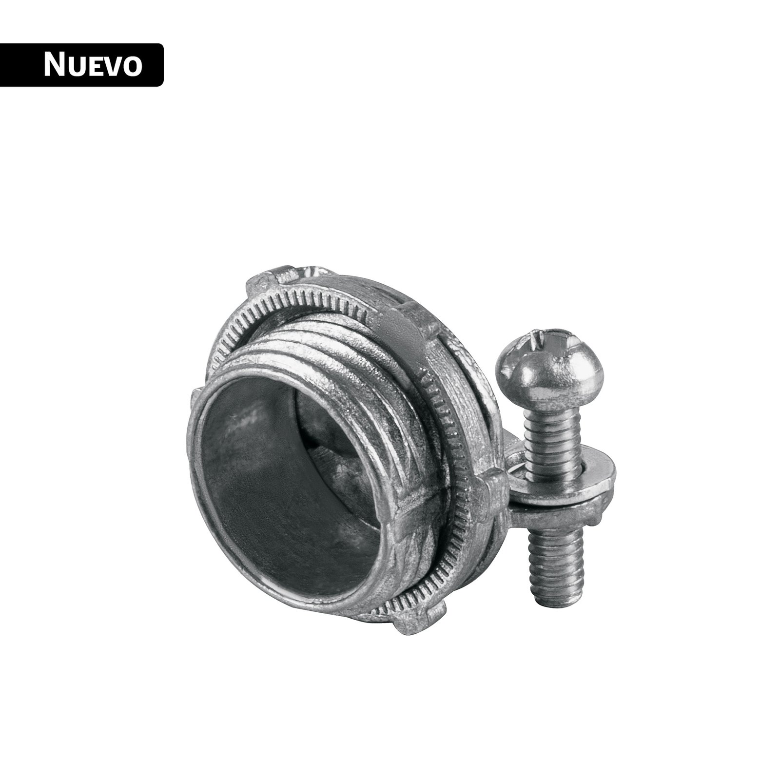 CUR-1-2R.jpg Conector recto 1/2' para cable de uso rudo, VOLTECK - Imagen 1