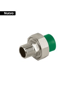 Tuerca unión PPR, mixta macho inserto metálico 1/2', FOSET