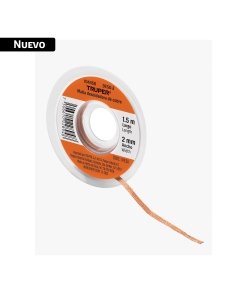 Malla desoldadora de cobre, 2 mm x 1.5 m, TRUPER