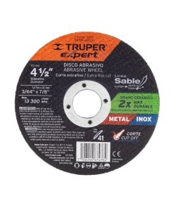 Disco abrasivo de corte preciso metal 4-1/2' x 1.2 mm EXPERT