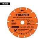 Disco 7' multimaterial de carburo de tungsteno, TRUPER