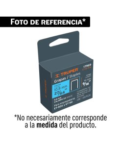 Caja con 5000 grapas estándar para ET-26, TRUPER