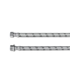 Manguera para boiler, acero inox. 1/2'H x 3/4'M, 60 cm