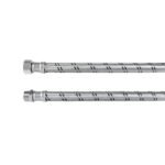 Manguera para boiler, acero inox. 1/2'H x 1/2'M, 60 cm