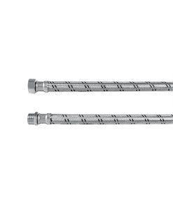 Manguera para boiler, acero inox. 1/2'H x 1/2'M, 80 cm