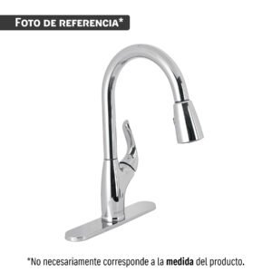 Monomando para fregadero, ABS, cuello alto, BASIC