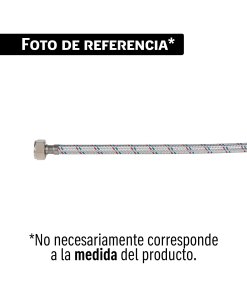 Manguera para WC de aluminio, 7/8 x 7/8', 35 cm, BASIC