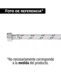 Manguera para WC de aluminio, 7/8 x 7/8', 50 cm, BASIC