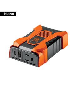Inversor de corriente de 120 W con puertos USB A y C, TRUPER