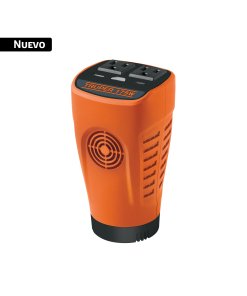 Inversor de corriente 175 W, vaso, puertos USB A y C, TRUPER