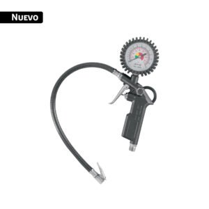 Inflador de llantas con manómetro, 1/4' NPT, TRUPER