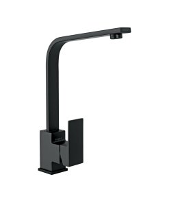 Monomando cuello alto para fregadero, negro, FOSET KUBO