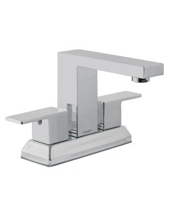 Mezcladora para lavabo 4', cromo, FOSET KUBO